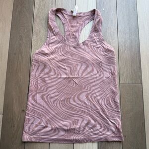Athleta Pink Fitted Sleeveless Tank Top